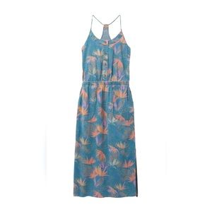 prAna Sky Haven Twill Denim Midi Dress size small